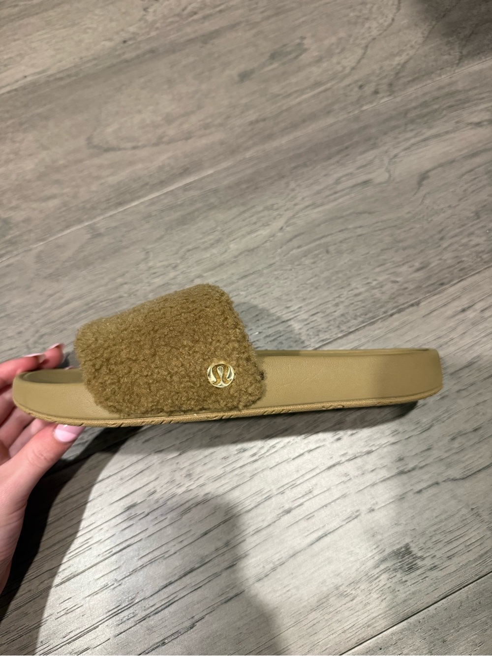 lululemon athletica Women's slides - taupe/brown color